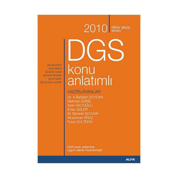 2010 DGS Konu Anlatımlı