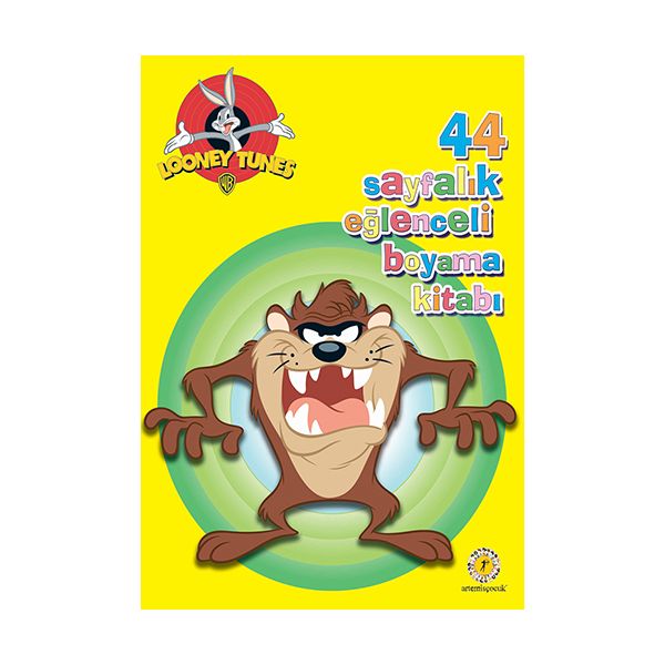 44 Sayfalık Eğlenceli Boyama Kitabı Tazmanya Canavarı