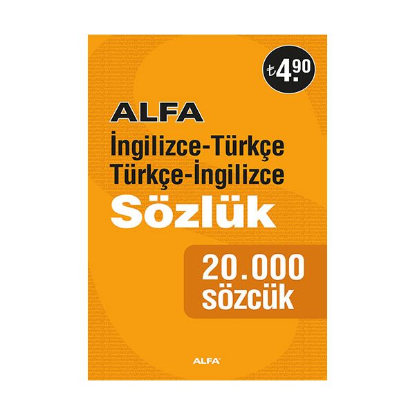 Alfa İngilizce Türkçe Türkçe İngilizce Sözlük