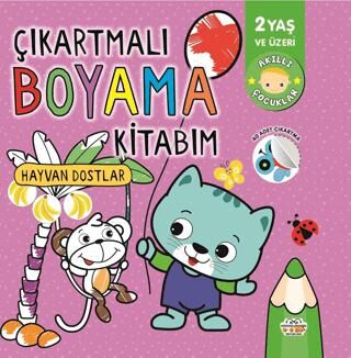 Çıkartmalı Boyama Kitabım hayvan Dostlar
