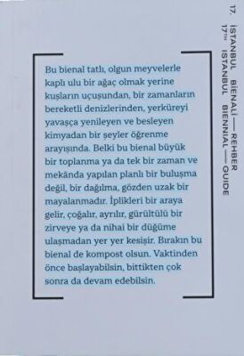 17 İstanbul Bienali Rehber