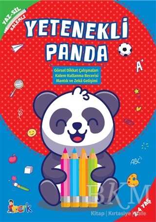 Yetenekli Panda Yaz Sil Kalemli