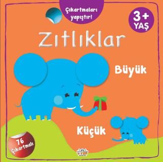 Zıtlıklar Büyük Küçük Çıkartmaları Yapıştır