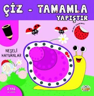 Çiz Tamamla Yapıştır Neşeli Hayvanlar