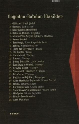 Doğudan Batıdan Klasikler 25 Kitap Takım