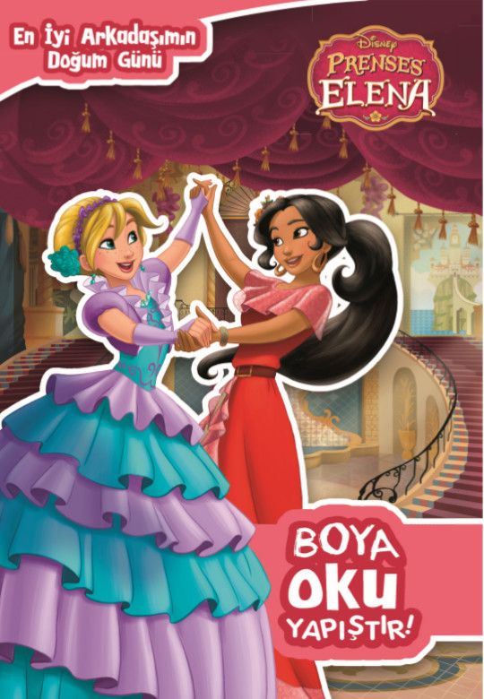 Disney Prenses Elena Boya Oku Yapıştır En İyi Arkadaşımın Doğumgünü
