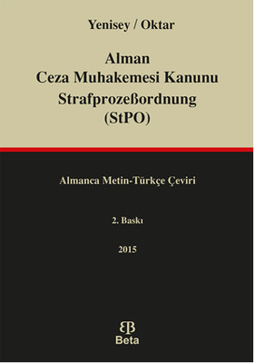 Alman Ceza Muhakemesi Kanunu StrafprozeBordnung StPO RiStBV