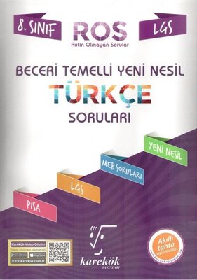 8 Sınıf Beceri Temelli Yeni Nesil Türkçe Soruları ROS