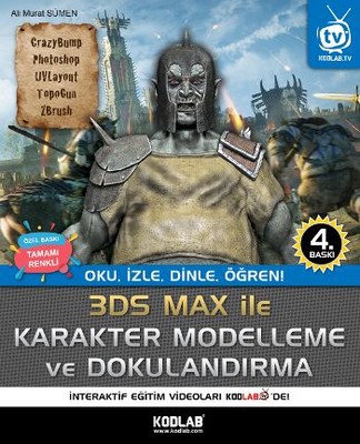 3D Studio Max Karakter Modelleme ve Dokulandırma Renkli Baskı