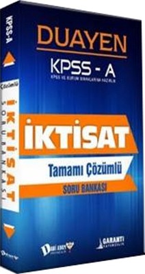 Duayen KPSS A İktisat Tamamı Çözümlü Soru Bankası