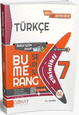 7 Sınıf Türkçe Bumerang Akıllı Etkinlikli Defter