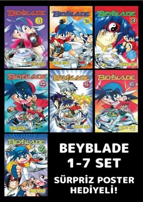 Beyblade 1 7 Poster Hediyeli Set