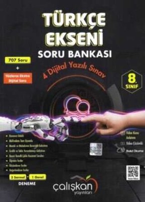 Çalışkan Yayınları 8 Sınıf Türkçe Ekseni Soru Bankası
