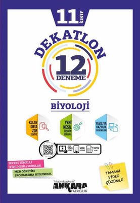 Ankara Yayıncılık 11 Sınıf Biyoloji Dekatlon 12 Deneme