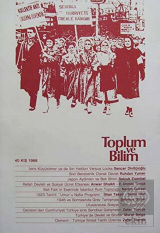Toplum ve Bilim Sayı 128