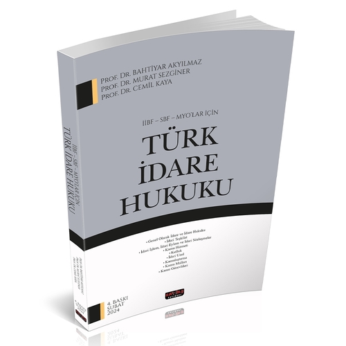 İİBF SBF MYO lar İçin Türk İdare Hukuku