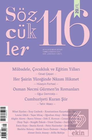 Sözcükler Dergisi 116 Sayı Temmuz Ağustos 2025