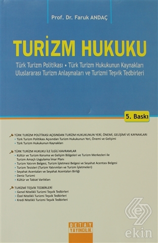 Turizm Hukuku Faruk Andaç
