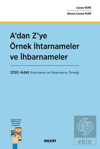 A dan Z ye Örnekİhtarnameler ve İhbarnameler 1250 Adet İhtarname ve İhbarname Örneği
