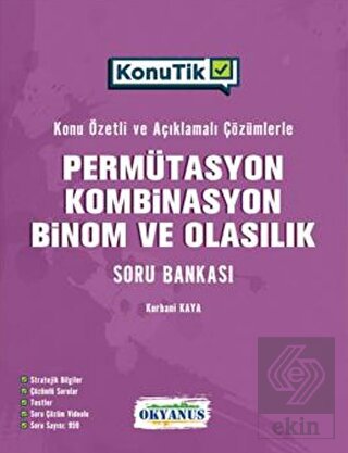 TYT KonuTik Permütasyon Kombinasyon Binom Ve Olasılık Soru Bankası