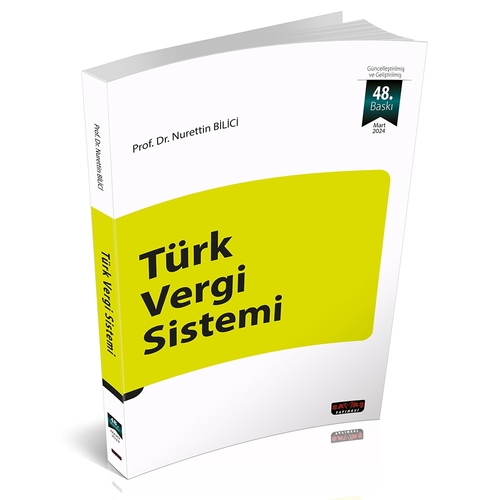 Savaş Yayınları Türk Vergi Sistemi Nurettin Bilici 48 Baskı