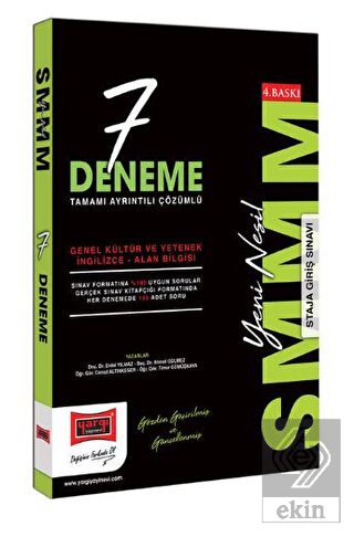 Yargı Yayınları 2023 SMMM Tamamı Ayrıntılı Çözümlü Özel Seçim Soru Deposu 3 Deneme