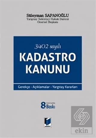 3402 Sayılı Kadastro Kanunu Süleyman Sapanoğlu 10 İndirim