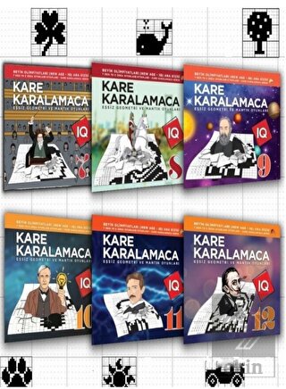 Kare Karalamaca Seti 2 7 den 70 e Akıl ve Mantık Oyunları 6 Kitaplık Zevkli Oyunlar