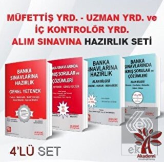 Müfettiş Yrd Uzman Yrd ve İç Kontrolör Yrd Alım Sınavına Hazırlık Seti 4 Kitap Takım