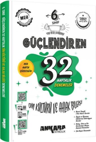 6 Sınıf Din Kültürü ve Ahlak Bilgisi Güçlendiren 32 Haftalık Kazanım Denemeleri