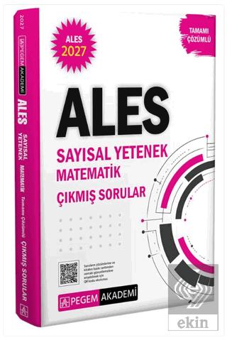 Pegem Akademi 2027 ALES Tamamı Çözümlü Soru Bankası
