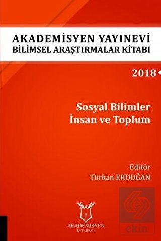 Sosyal Bilimler İnsan ve Toplum Aybak 2018 Eylül