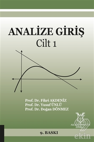 Analize Giriş Cilt 1
