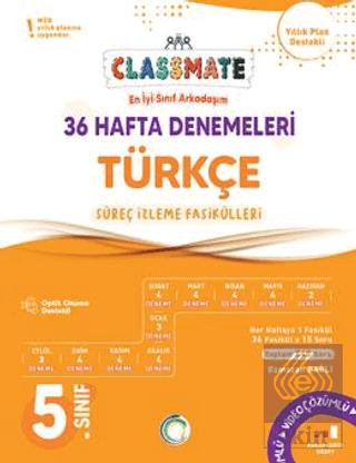 5 Sınıf Türkçe Classmate 36 Hafta Denemeleri