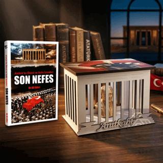 Anılarla Atatürk ve Atatürk Büstlü Ahşap Anıtkabir Işıklı Maket