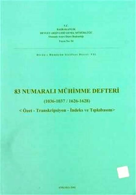 7 Numaralı Mühimme Defteri 975 976 1567 1569 Cilt 1