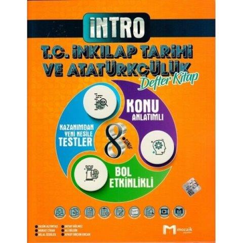 LGS 8 Sınıf T C İnkılap Tarihi ve Atatürkçülük İntro Konu Anlatımlı Defter Kitap