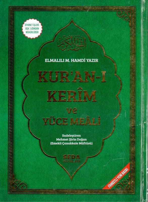 Cami Boy 30 Cüz Kuran ı Kerim Yeşil Seda Yayınları
