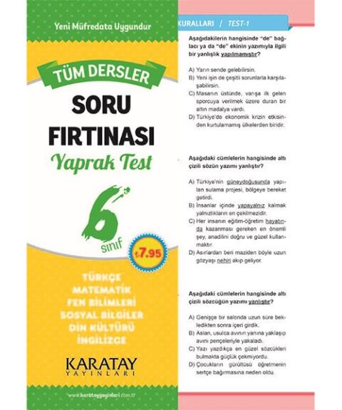 7 Sınıf Türkçe Defteri