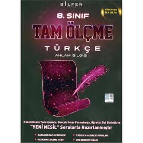 8 Sınıf Türkçe Tam Ölçme Yeni