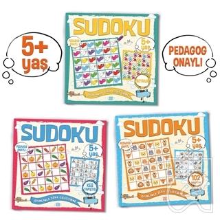 Çocuklar İçin Sudoku Seti 5 Yaş 3 Kitap Takım