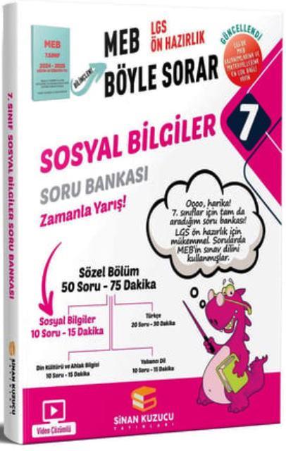 7 Sınıf Sosyal Bilgiler Soru Bankası Meb Böyle Sorar Serisi