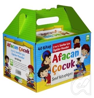 Afacan Çocuk Sınıf Kitaplığı Seti 40 Kitap Takım 2 ve 3 Sınıflar İçin