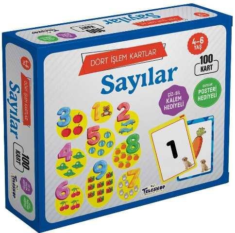 Sayılar 4 6 Yaş Dört İşlem Kartlar