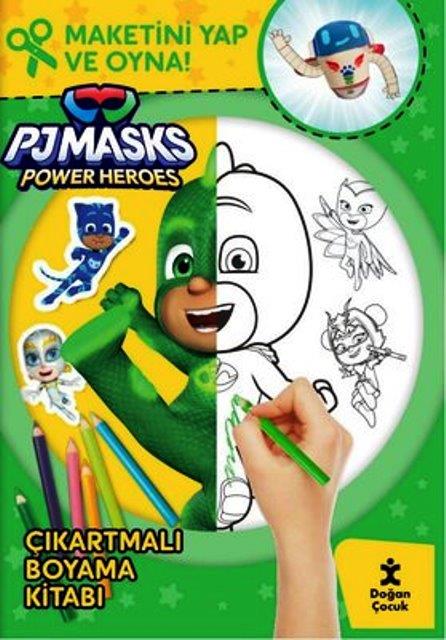 Pjmasks Power Heroes Çıkartmalı Boyama Kitabı Maketini Yap ve Oyna