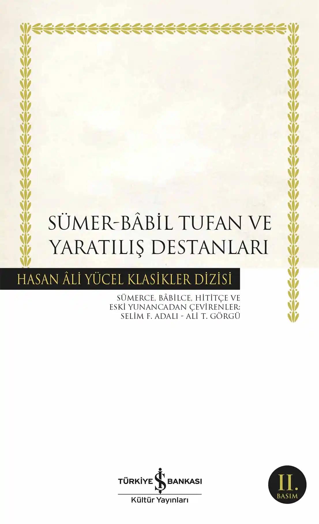 Sümer Babil Tufan ve Yaratılış Destanları