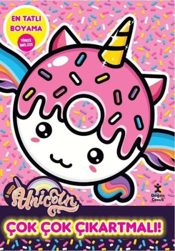 I Love Unicorn En Tatlı Boyama Çok Çok Çıkartmalı