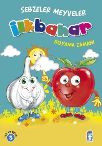 İlkbahar Boyama Zamanı Sebzeler Meyveler
