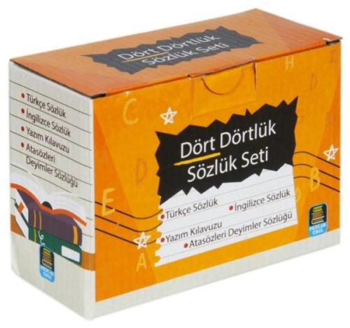 Dört Dörtlük Sözlük Seti ABC İlk ve Orta Öğretim TDK Uyumlu 4 Kitap