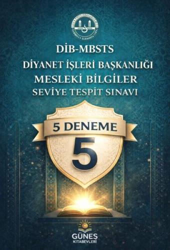 DİB MBSTS Diyanet İşleri Başkanlığı Mesleki Bilgiler Seviye Tespit Sınavı 5 Deneme